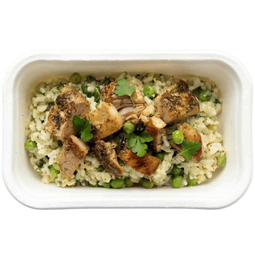 BBQ Kip - Risotto - Doperwten thumbnail 3