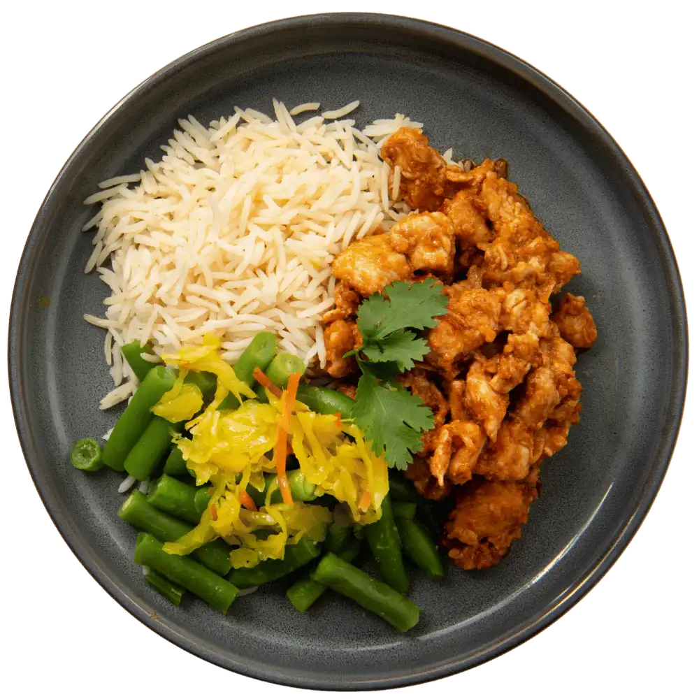 Afvallen - Kip sate - atjar - sperziebonen - basmati rijst thumbnail 1