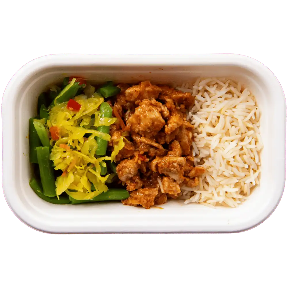 Afvallen - Kip sate - atjar - sperziebonen - basmati rijst thumbnail 3