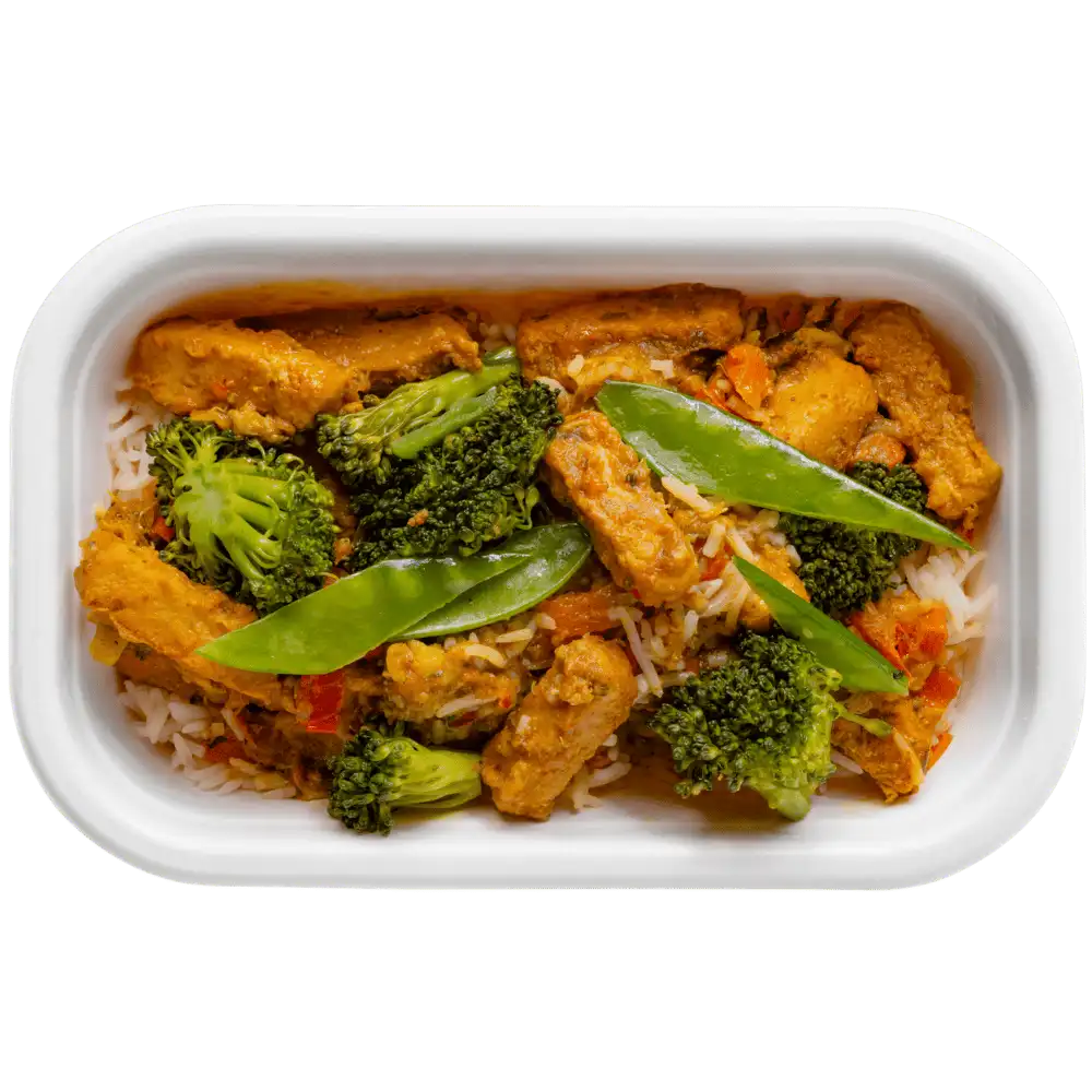 Afvallen - Vegan gele Curry - basmati rijst thumbnail 3