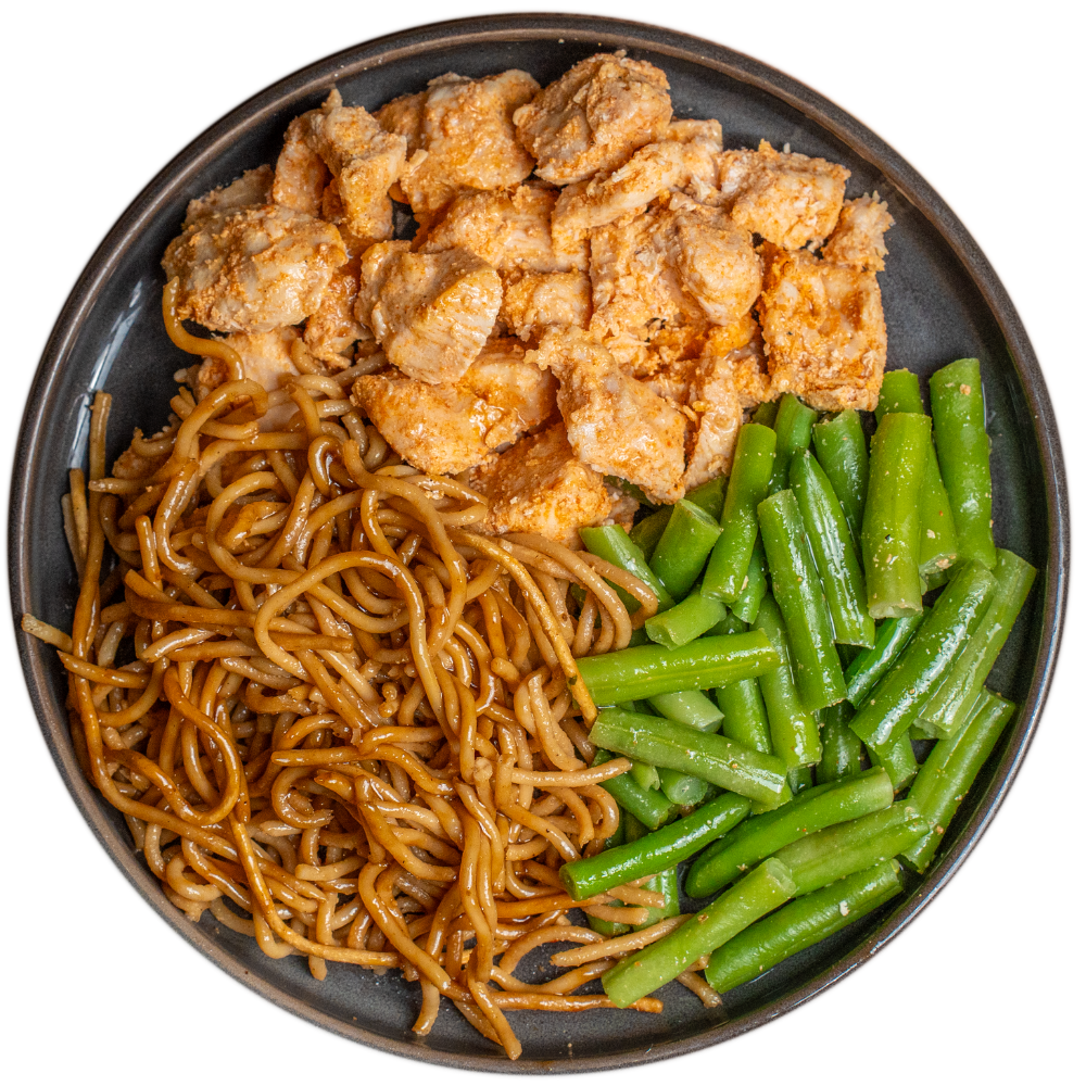 Spiermassa - Kip tandoori, Surinaamse bami - Sperziebonen thumbnail 1