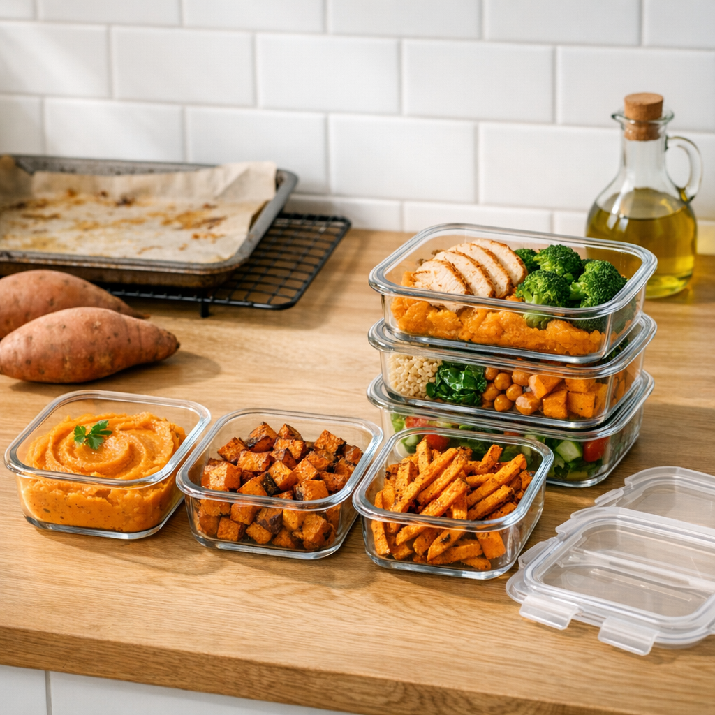 Meal prep zoete aardappel